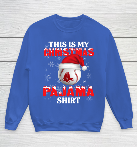 Boston Red Sox This Is My Christmas Pajama Shirt MLB Youth Sweatshirt 6