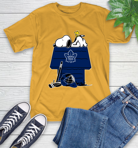 Toronto Maple Leafs NHL Hockey Snoopy Woodstock The Peanuts Movie T-Shirt 3