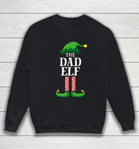 Dad Elf Matching Family Group Christmas Party Pajama Sweatshirt