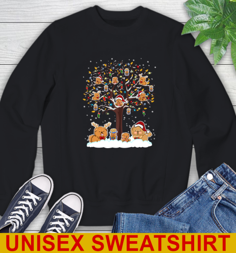 Chow Chow dog pet lover light christmas tree shirt 25
