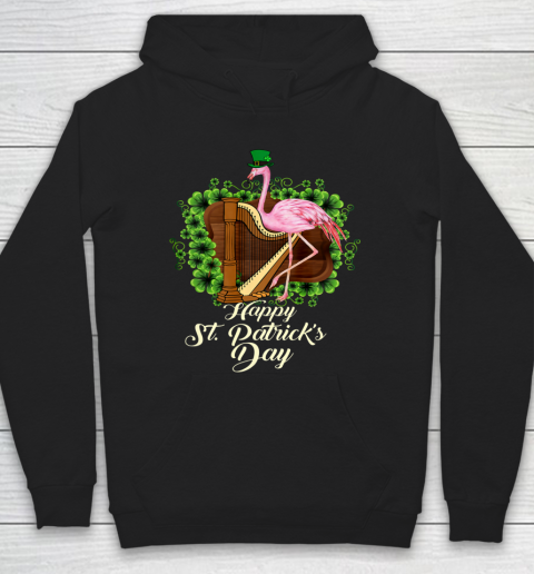 Irish Flamingo Green Saint Patrick Day Lucky St Pattys Hoodie