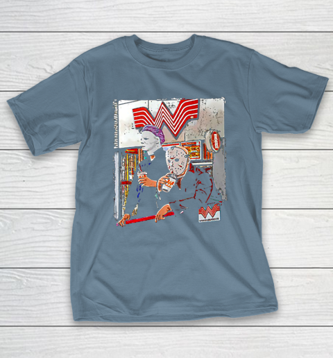 Michael Myers and Jason Voorhees drinking Whataburger T-Shirt 6