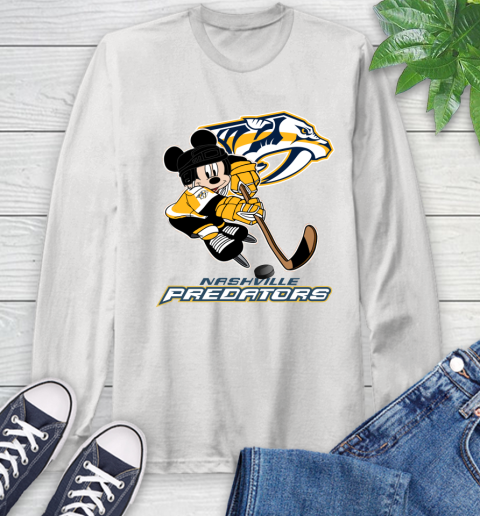 NHL Nashville Predators Mickey Mouse Disney Hockey T Shirt Long Sleeve T-Shirt