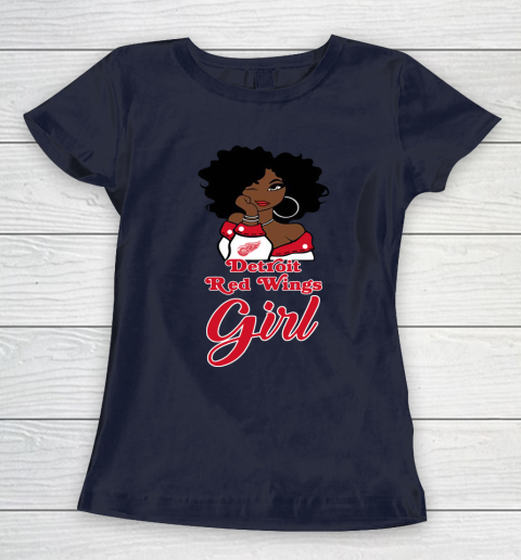 Detroit Red Wings Girl NHL Women's T-Shirt 4