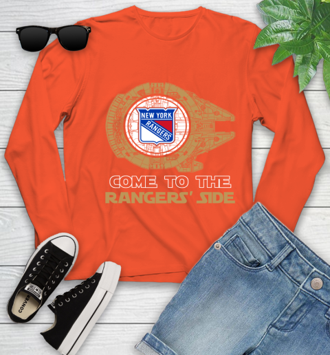 NHL Come To The New York Rangers Wars Hockey Sports Youth Long Sleeve 3