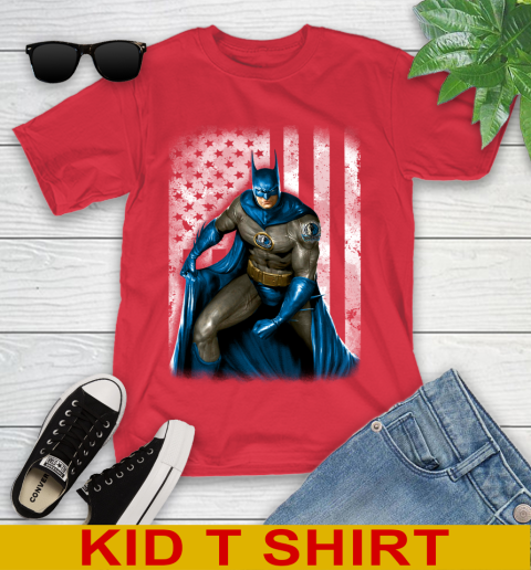 Dallas Mavericks NBA Basketball Batman DC American Flag Shirt Youth T-Shirt 11