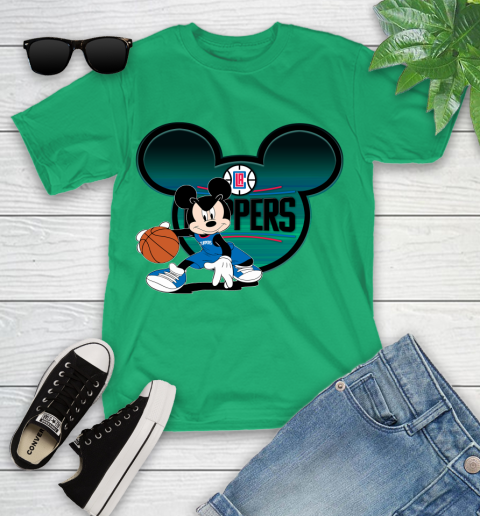 NBA LA Clippers Mickey Mouse Disney Basketball Youth T-Shirt 6