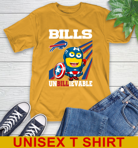 NFL Football Buffalo Bills Captain America Marvel Avengers Minion Shirt T-Shirt 2