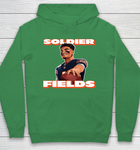 Soldier Fields Justin Fields Chicago Bears Hoodie Tee For Sports