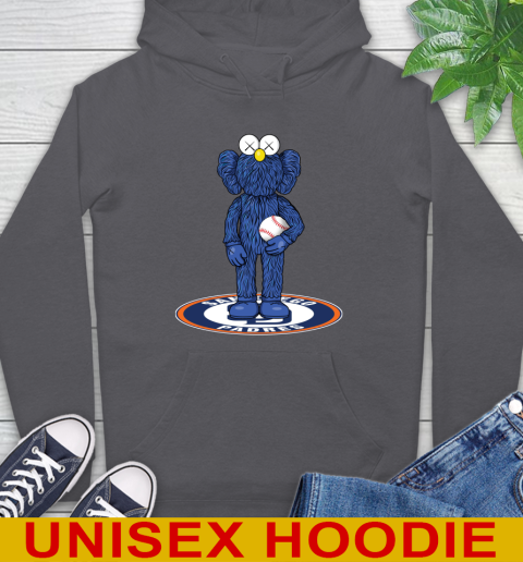 MLB Baseball San Diego Padres Kaws Bff Blue Figure Shirt Hoodie 7