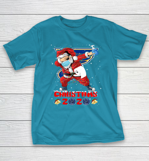 St.Louis Blues Funny Santa Claus Dabbing Christmas 2020 NHL T-Shirt 7