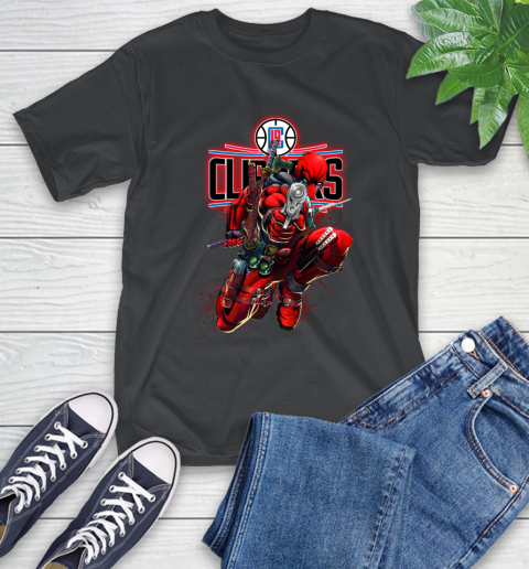 NBA Deadpool Marvel Comics Sports Basketball LA Clippers T-Shirt 2