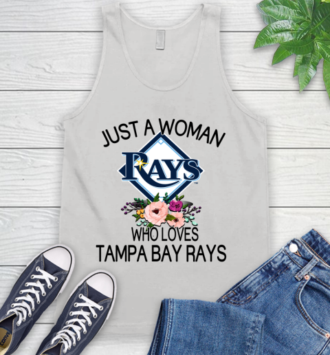 MLB Just A Woman Who Loves Tampa Bay Rays Baseball Sports Tank Top