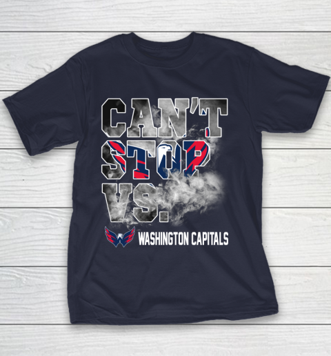 NHL Washington Capitals Hockey Can't Stop Vs Youth T-Shirt 2