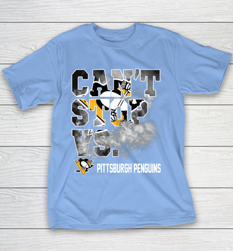 NHL Pittsburgh Penguins Hockey Can't Stop Vs Youth T-Shirt 8