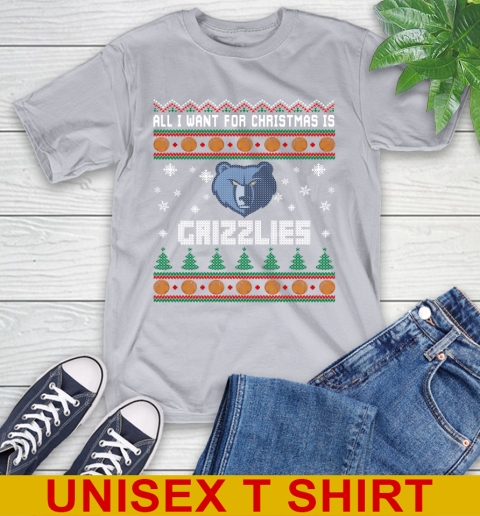 NBA All I Want For Christmas Is Memphis Grizzlies Basketball Sports 5