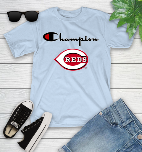 MLB Baseball Cincinnati Reds Champion Shirt Youth T-Shirt 5