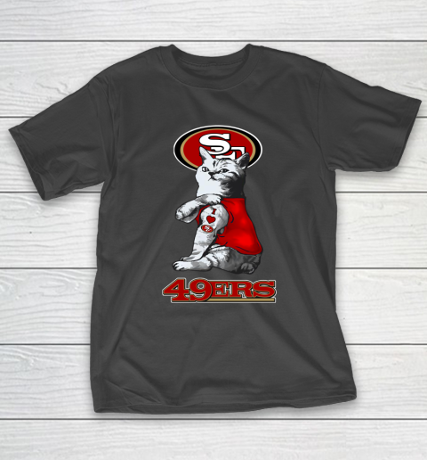 NFL Football My Cat Loves San Francisco 49ers T-Shirt
