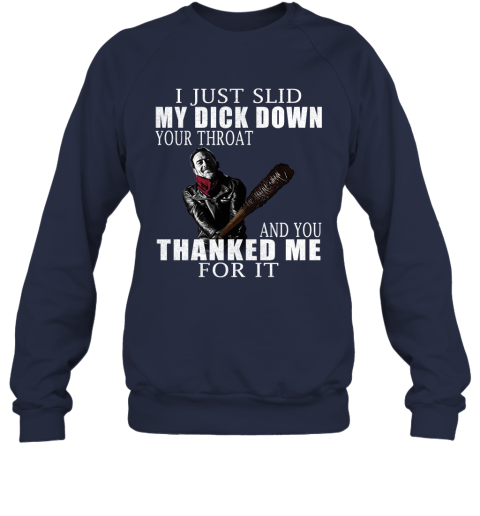 nbg2 i just slid my dick down your throat the walking dead shirts sweatshirt 35 front navy