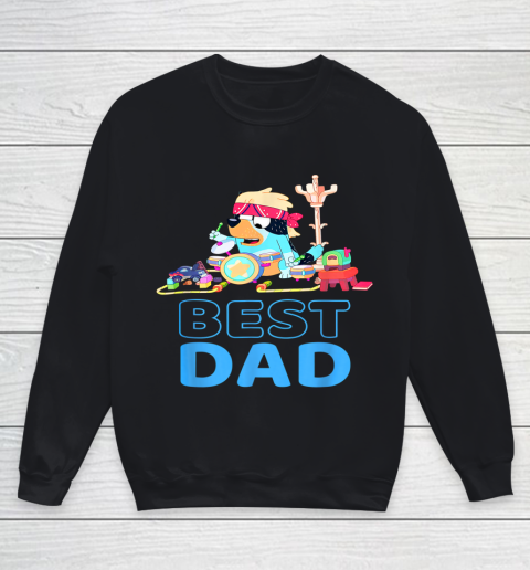 Bluey Best Dad Matching Family For Lover Youth Sweatshirt