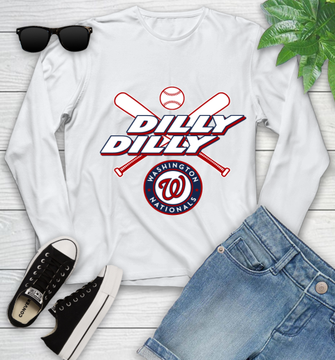MLB Washington Nationals Dilly Dilly Baseball Sports Youth Long Sleeve