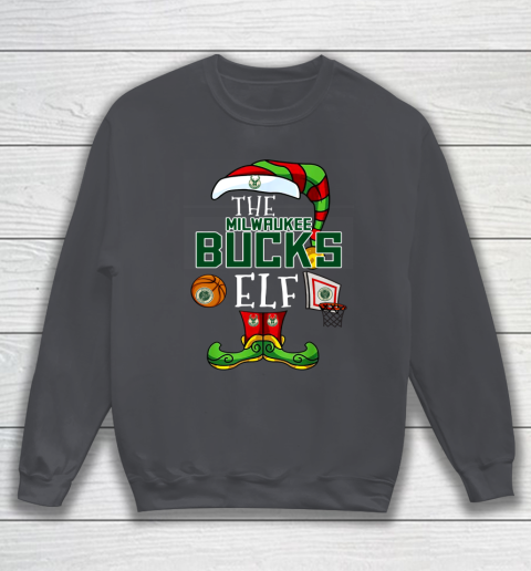 Milwaukee Bucks Christmas ELF Funny NBA Sweatshirt 4