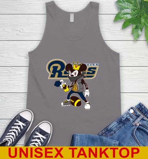 Los Angeles Rams NFL Football Mickey Peace Sign Sports Tank Top 7