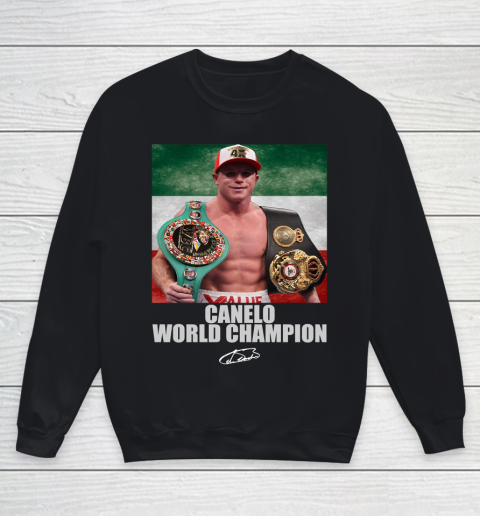Canelo World Champion  Canelo Alvarez  TEAM CANELO Youth Sweatshirt