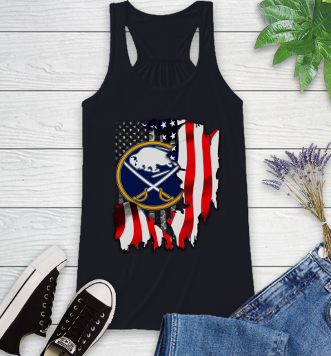 Buffalo Sabres NHL Hockey American Flag Racerback Tank 9