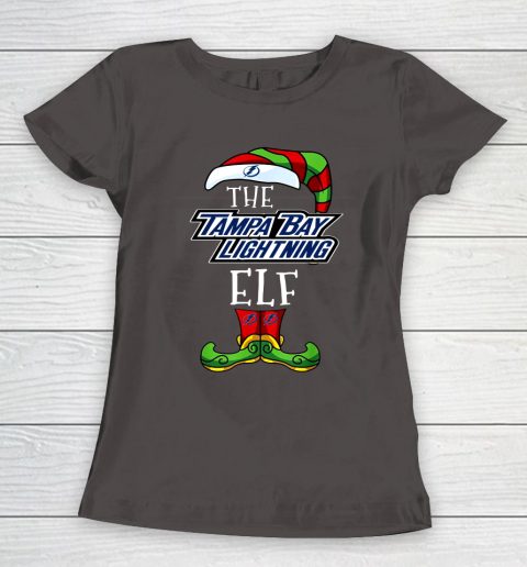 Tampa Bay Lightning Christmas ELF Funny NHL Women's T-Shirt 7