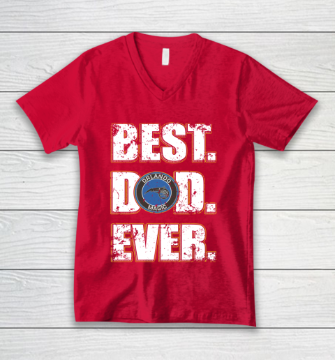 NBA Orlando Magic Basketball Best Dad Ever Family Shirt V-Neck T-Shirt 6