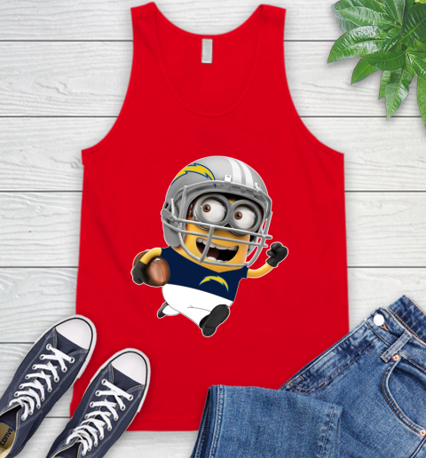 NFL San Diego Chargers Minions Disney Football Sports Tank Top 6