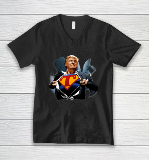 Trump Superman 002 V-Neck T-Shirt