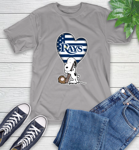 Tampa Bay Rays MLB Baseball The Peanuts Movie Adorable Snoopy T-Shirt 6