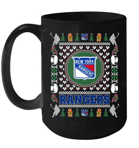 New York Rangers Merry Christmas NHL Hockey Loyal Fan Ceramic Mug 15oz