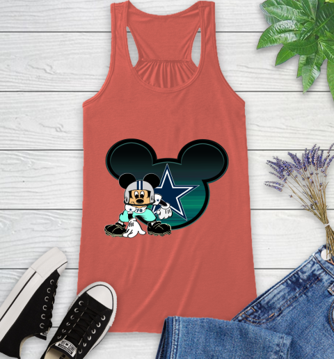 NFL Dallas Cowboys Mickey Mouse Disney Football T Shirt Racerback Tank 4