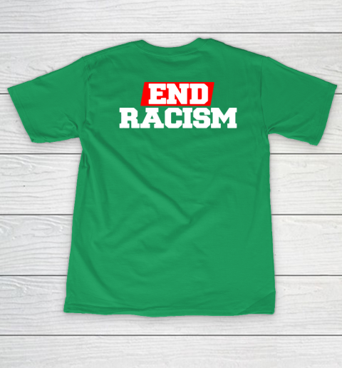 NFL End Racism Print In Front And Back Women's T-Shirt 15