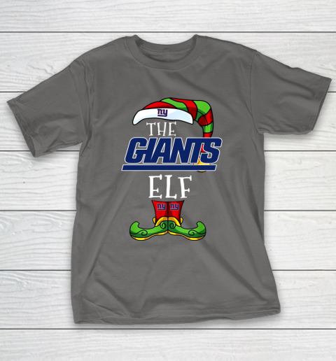 New York Giants Christmas ELF Funny NFL T-Shirt 8