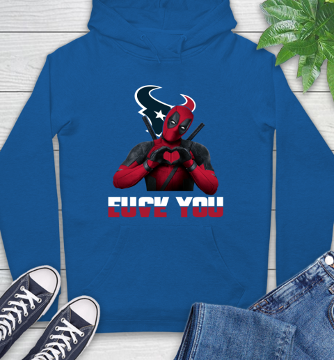 NHL Houston Texans Deadpool Love You Fuck You Football Sports Hoodie 9