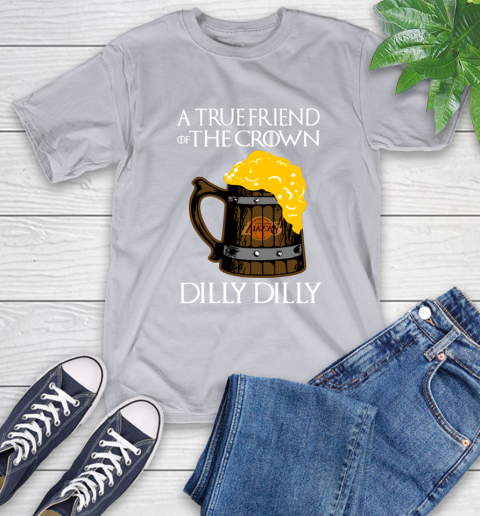 NBA Los Angeles Lakers A True Friend Of The Crown Game Of Thrones Beer Dilly Dilly Basketball T-Shirt 6