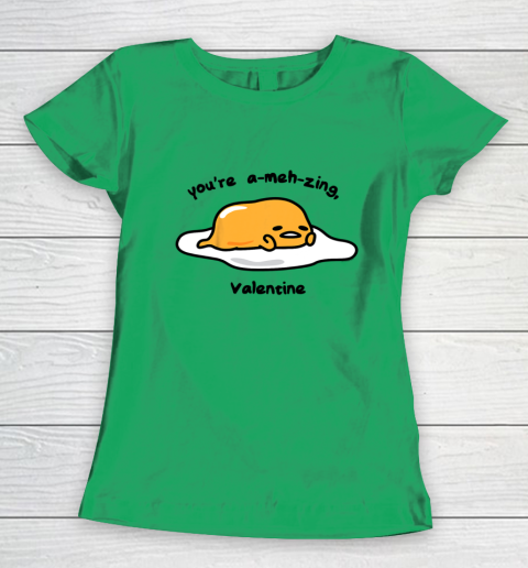 Gudetama the Lazy Egg A meh zing Valentine Women's T-Shirt 5