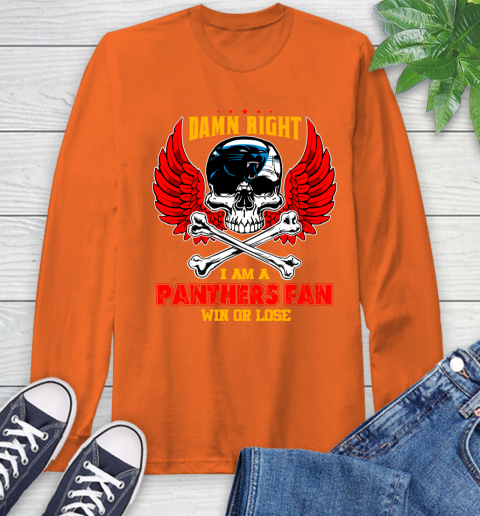 NFL Damn Right I Am A New York Jets Win Or Lose Skull Football Sports (2) Long Sleeve T-Shirt 4