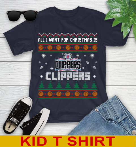 NBA All I Want For Christmas Is Los Angeles Clippers Basketball Sports 98