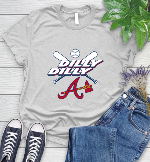MLB Atlanta Braves Dilly Dilly Baseball Sports Women's T-Shirt