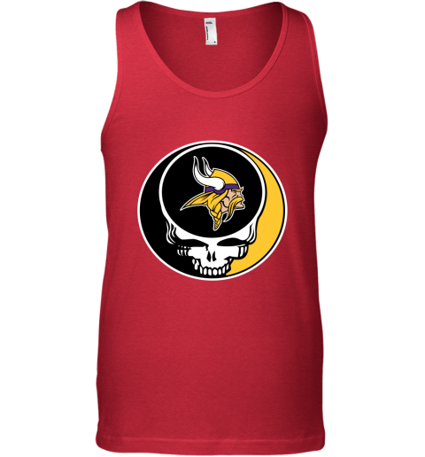 NFL Minnesota Vikings Grateful Dead Rock Band Football Sports x48m9sA4RVS unisex tank 17 95 151514 front red
