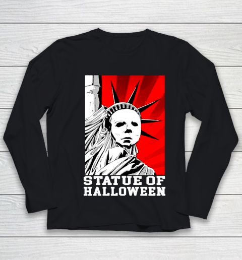 Michael Myers Statue Of Halloween Youth Long Sleeve