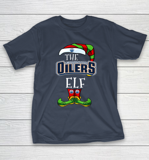 Edmonton Oilers Christmas ELF Funny NHL T-Shirt 3