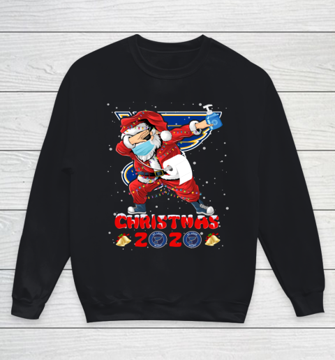 St.Louis Blues Funny Santa Claus Dabbing Christmas 2020 NHL Youth Sweatshirt