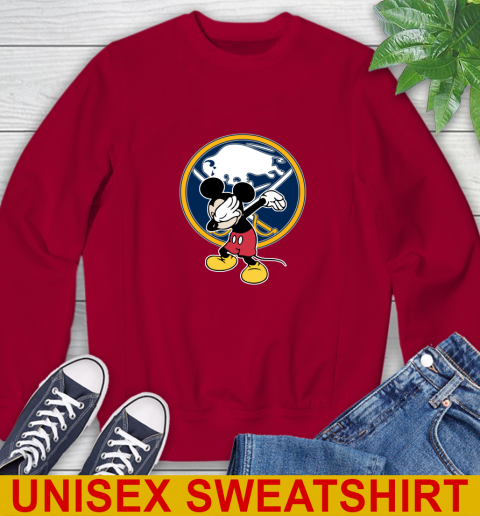 Buffalo Sabres NHL Hockey Dabbing Mickey Disney Sports Sweatshirt 7
