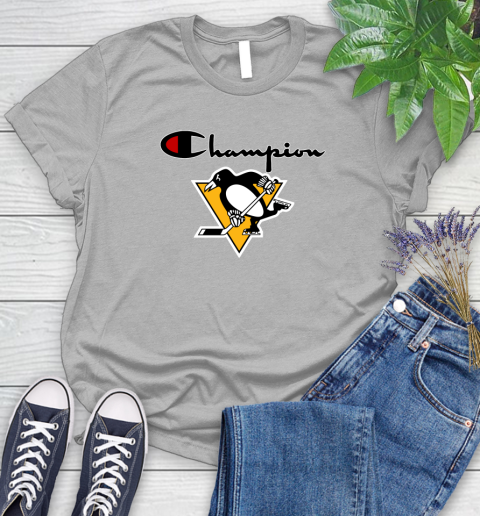 NHL Hockey Pittsburgh Penguins Champion Shirt Women's T-Shirt 3